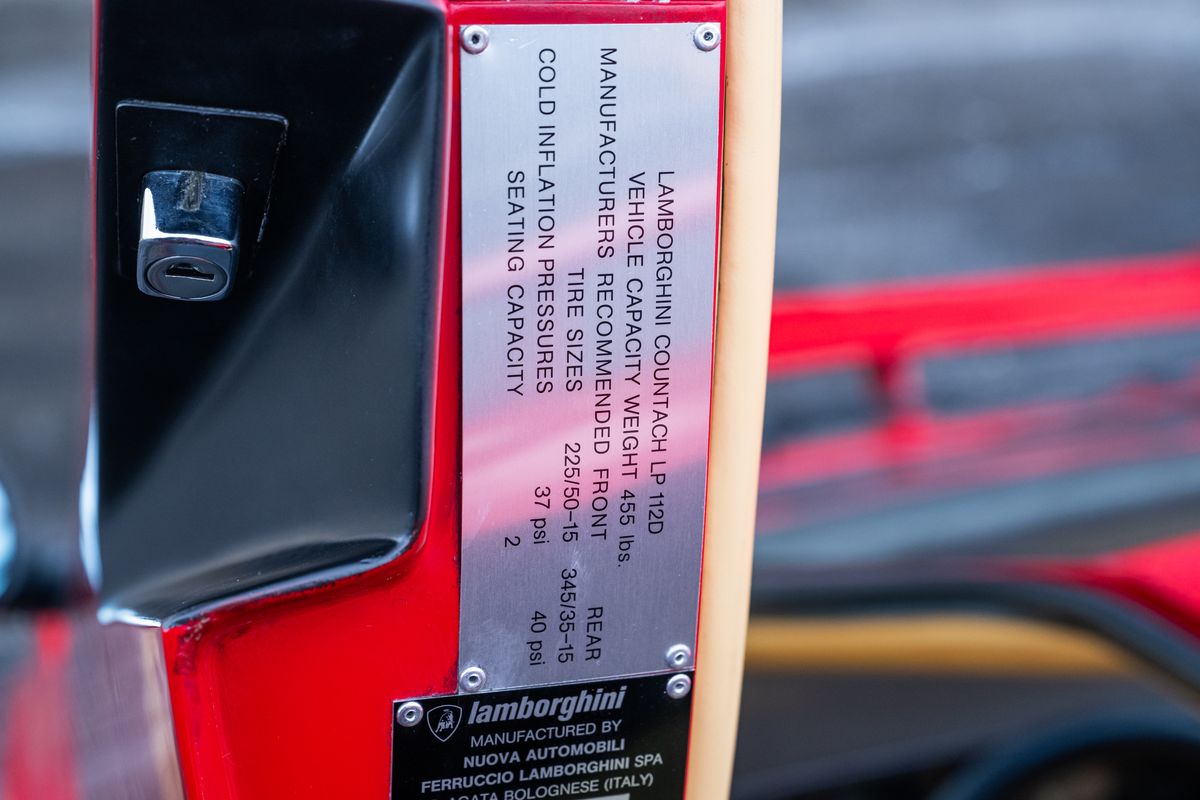 1986 Lamborghini Countach 5000 quattrovalvole