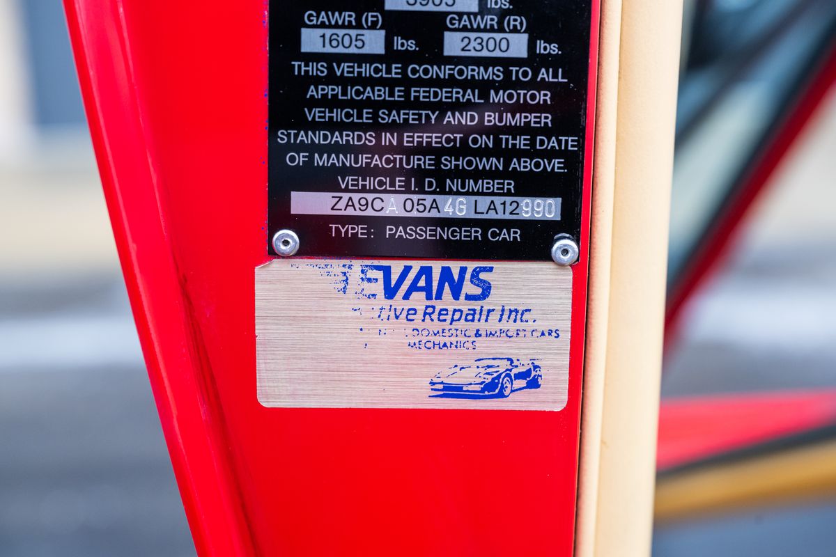 1986 Lamborghini Countach 5000 quattrovalvole