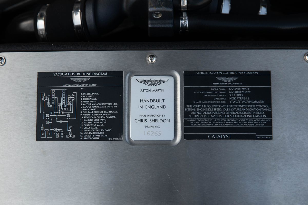 2006 Aston Martin V12 Vanquish S 6-Speed Manual